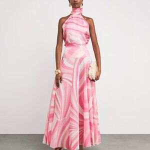 NWOT ！Pucci Cotton Printed Maxi Skirt